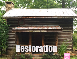 Historic Log Cabin Restoration  Thomaston, Georgia